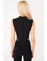 Black Cowl Top