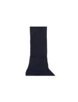 Ribbed Blue Socks
