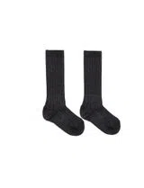 Gray Ribbed Sock