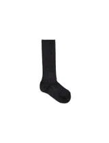 Gray Ribbed Sock