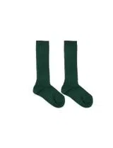 Ribbed Green Socks