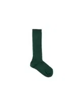 Ribbed Green Socks