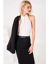 Lady's Bodysuit with White Closure