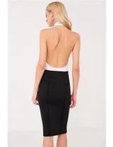 Lady's Bodysuit with White Closure