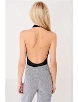 Black Closure Ladies' Bodysuit