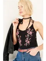 Lady's Embroidered Black Body