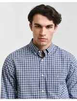 Regular Fit Blue Checkered Shirt