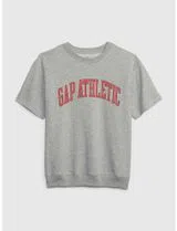 Short Sleeve Sweatshirt Boy Grey