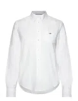 Ladies Regular Oxford Shirt White
