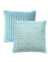 Capa de Almofada Entrelaçado Aqua