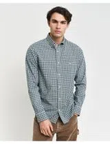 Camisa de manga comprida xadrez Verde