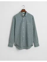 Camisa de manga comprida xadrez Verde
