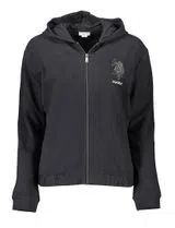 Sweatshirt com fecho Preto