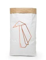 Saco de Papel Decorativo Pinguino Origami