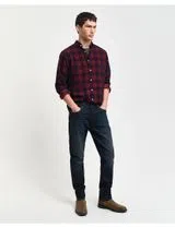 Calças de Ganga Slim Fit Azul Escuro