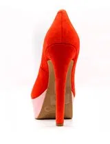 Sapatos Salto Alto Emmie 6 Vermelho e Rosa
