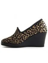 Leopard Wedge Shoes
