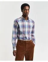 Camisa de manga comprida xadrez Multicor