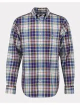 Camisa de manga comprida xadrez Multicor