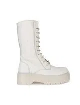 Botas Compridas Pele Branco
