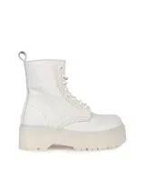 Beige Military Boots