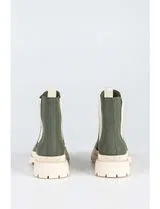 Bottines Chelsea Vert et Beige