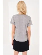 T-Shirt decote em V Cinza