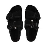Sandálias Arizona Arizona Shearling Preto Estreito