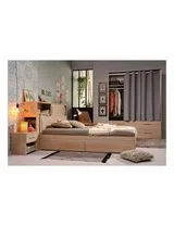 Conjunto 2 Gavetas Cama Ekko Carvalho