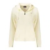 Sweatshirt com fecho Branco