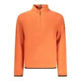 Sweatshirt com meio fecho Laranja