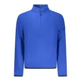 Sweatshirt com meio fecho Azul
