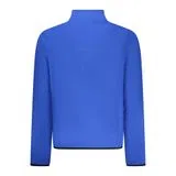 Sweatshirt com meio fecho Azul