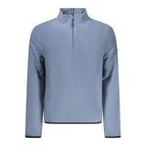 Sweatshirt com meio fecho Azul