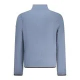 Sweatshirt com meio fecho Azul