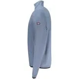 Sweatshirt com meio fecho Azul