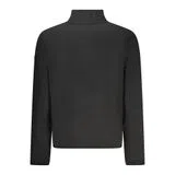 Sweatshirt com meio fecho Preto