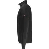 Sweatshirt com meio fecho Preto