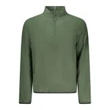 Sweatshirt com meio fecho Verde