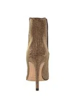 Botins de Salto Bronze Glitter
