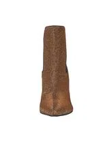Botins de Salto Bronze Glitter