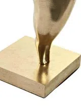 Figura Decorativa Niña Bailarina Dorada