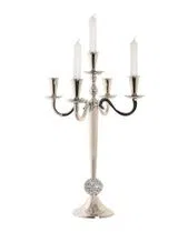 Chrome Acrylic Aluminum Candleholders