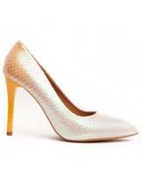 Sapatos de Salto Amarelo