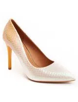 Sapatos de Salto Amarelo