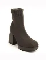 Botins Senhora Salto Alto Sixtynapal Castanho