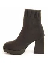 Botins Senhora Salto Alto Sixtynapal Castanho