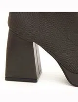 Botins Senhora Salto Alto Sixtynapal Castanho