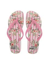Chinelos Menina Rosa com Padrão