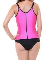 Ladies Latex Shape Corset Pink